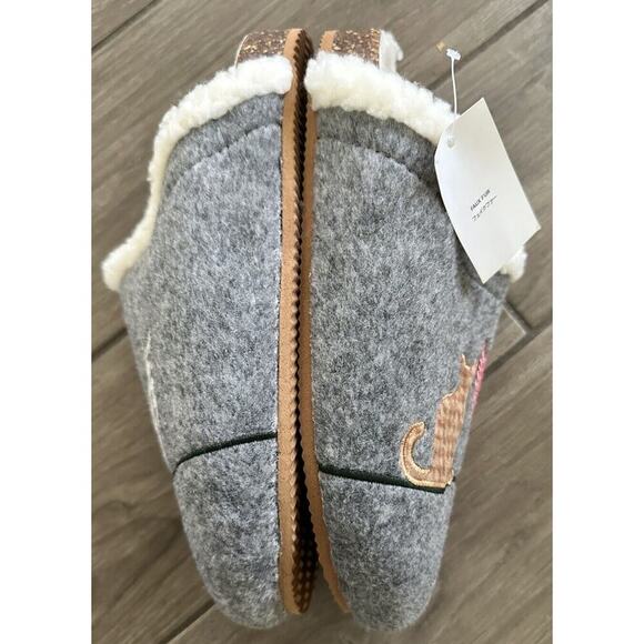 LANDS' END 4 CATS Cork Bottom Mule Gray Slippers House Shoes Women’s Size 10 - Picture 8 of 11